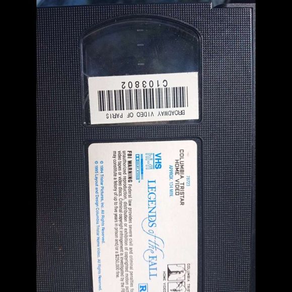 Best Laid Plans Witherspoon Legends of the Fall VHS Cassette Tape Bundle for $2 - Picture 3 of 8